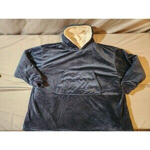 THE COMFY Original | Oversized Microfiber & Sherpa Wearable Blanket (royal) blue